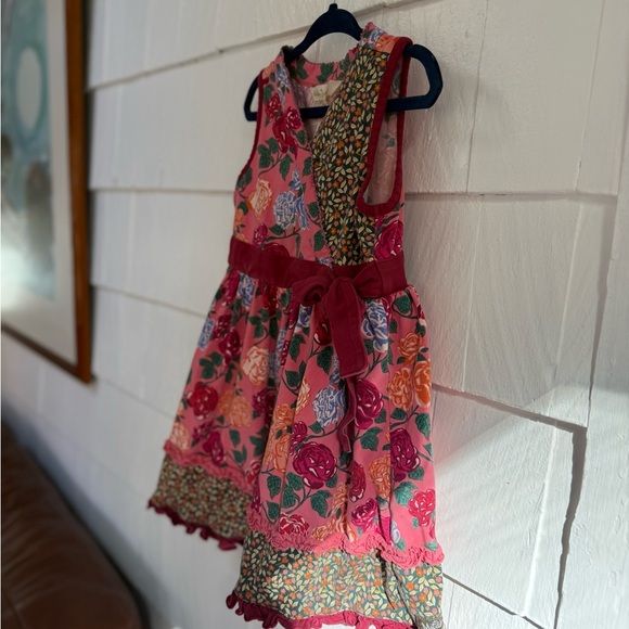 Matilda Jane Fall bouquet Dress Pink and Red Floral Dress - Picture 5 of 9